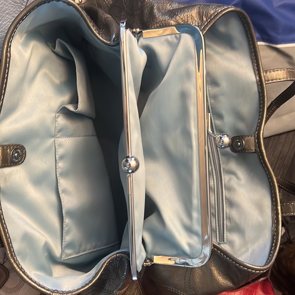 Coach Metallic Shoulder Bag - Picture 9 of 13